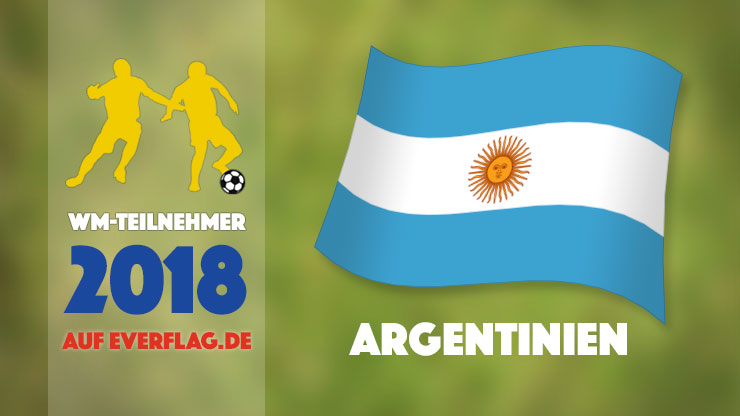 Die Nationalflagge von Argentinien