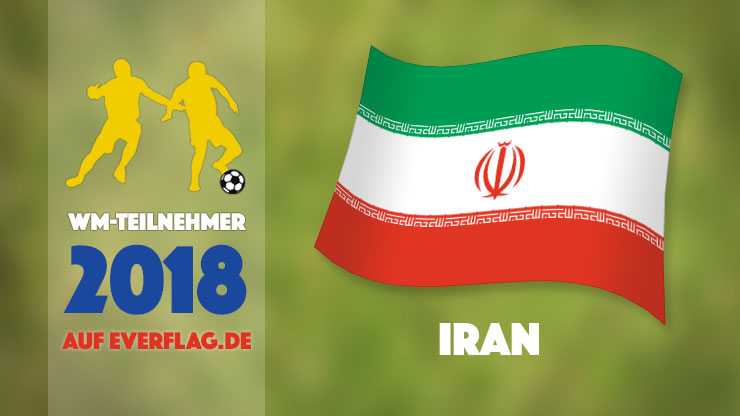 Die Nationalflagge des Iran