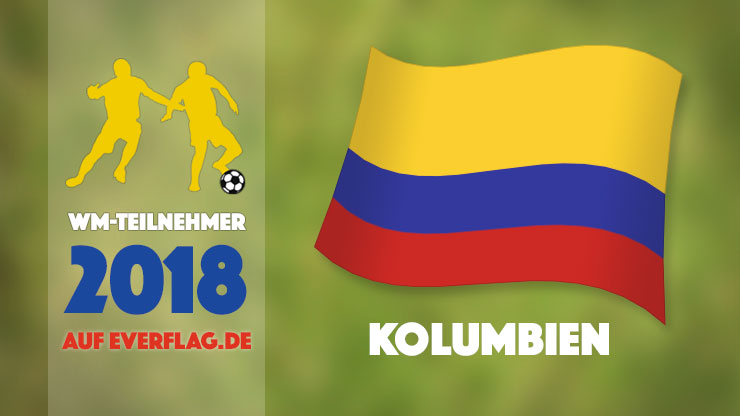 Die Nationalflagge von Kolumbien