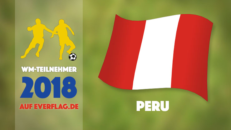 Die Nationalflagge von Peru