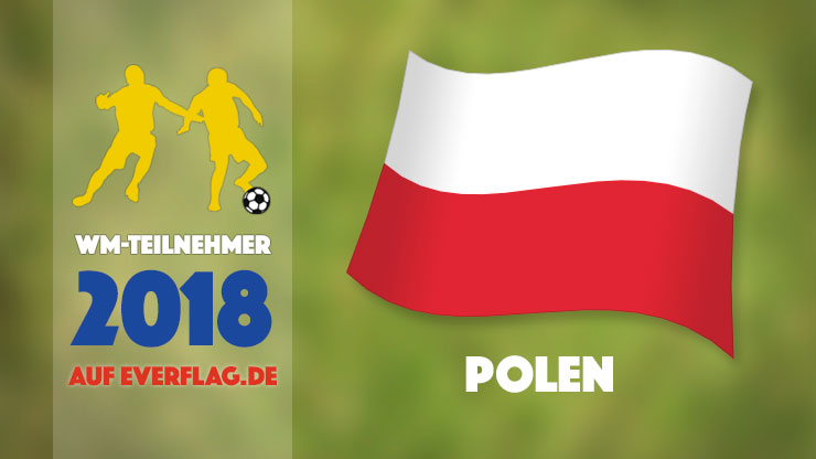 Die Nationalflagge von Polen