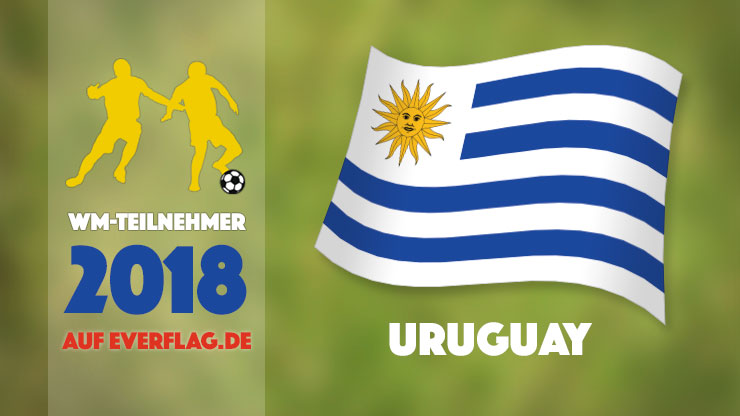 Die Nationalflagge von Uruguay