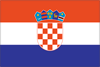 Fahne von Kroatien