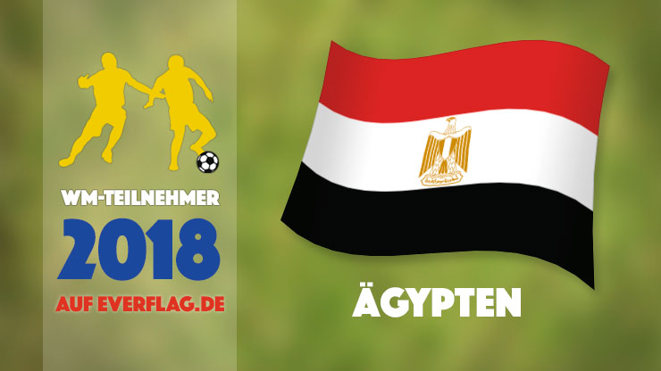 Die Nationalflagge von Ägypten