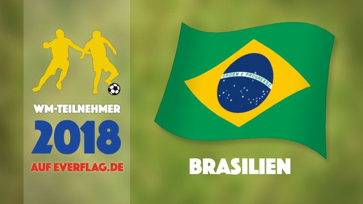 Die Nationalflagge von Brasilien