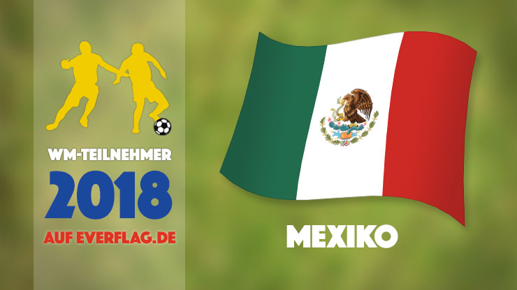Die Nationalflagge von Mexiko