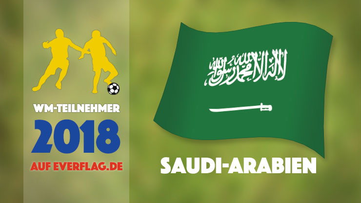 Die Nationalflagge von Saudi-Arabien