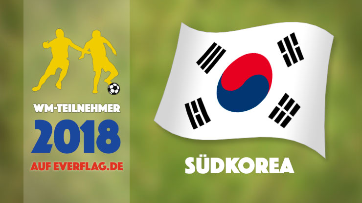 Die Nationalflagge von Südkorea