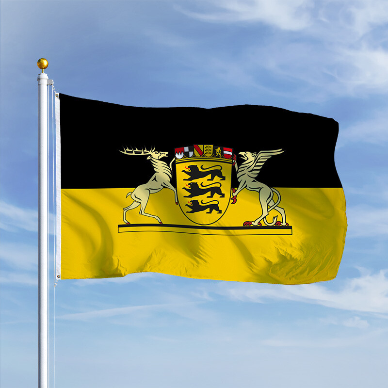 Fahne Flagge Baden-Württemberg 20 x 30 cm Bootsflagge Premiumqualität 
