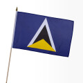 Stock-Flagge 30 x 45 : St. Lucia