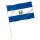 Stock-Flagge : El Salvador mit Wappen/ Premiumqualität
