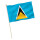 Stock-Flagge : St. Lucia / Premiumqualität