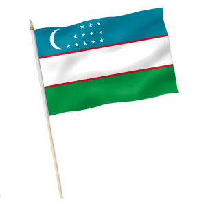 Stock-Flagge : Usbekistan / Premiumqualität