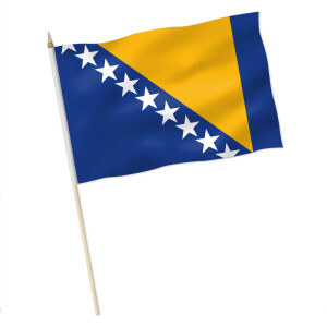 Stock-Flagge : Bosnien & Herzegowina/ Premiumqualität