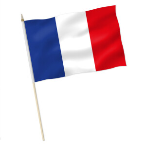 Frankreich Seine-Saint-Denis Stockflagge Flaggen Fahnen Stockfahne 30x45cm 