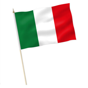 Fahne Flagge Italien 30x45 cm mit Schaft 