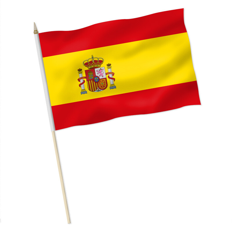 Stock-Flagge : Spanien mit Wappen / Premiumqualität, 9,95 €