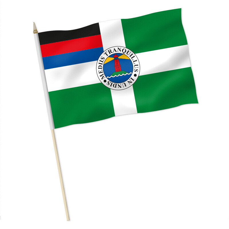 Fahne Flagge Borkum 50 x 75 cm Bootsflagge Premiumqualität 