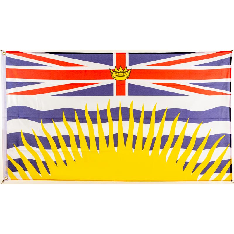 Fahne British Columbia 90 x 150 cm Flagge Kanada 