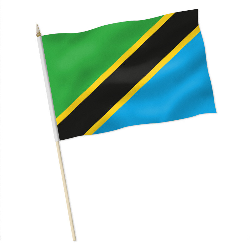 Fahne Flagge Tansania 20 x 30 cm Bootsflagge Premiumqualität