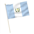 Stock-Flagge : Guatemala mit Wappen / Premiumqualit&auml;t