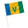 Stock-Flagge : St. Vincent & Grenadinen / Premiumqualität