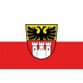 Tischflagge 15x25 Duisburg