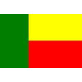 Tischflagge 15x25 : Benin