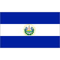 Tischflagge 15x25 El Salvador mit Wappen
