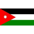 Tischflagge 15x25 Jordanien
