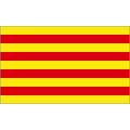 Tischflagge 15x25 : Katalonien