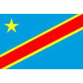 Tischflagge 15x25 Kongo Kinshasa