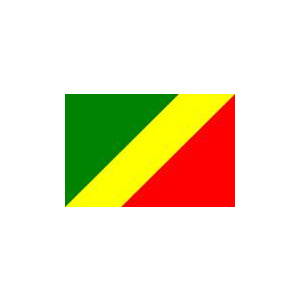 Tischflagge 15x25 : Kongo Brazzaville