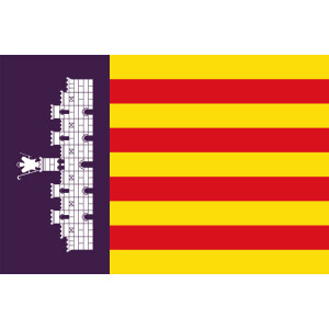 Tischflagge 15x25 : Mallorca