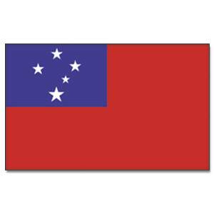 Tischflagge 15x25 : Samoa