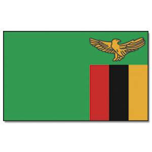 Tischflagge 15x25 : Sambia