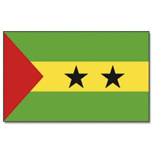Tischflagge 15x25 : Sao Tome & Principe