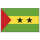 Tischflagge 15x25 Sao Tome & Principe