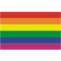 Tischflagge 15x25 Regenbogen
