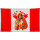 Flagge 90 x 150 : Kanada mit Indianer