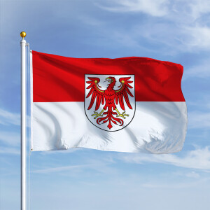 Premiumfahne Brandenburg mit Wappen