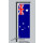 Hochformats Fahne Australien 100x300 cm seitliche Karabiner