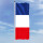 Hochformats Fahne Frankreich 100x300 cm seitliche Karabiner
