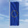 Hochformats Fahne Europa 100x300 cm seitliche Karabiner
