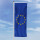 Hochformats Fahne Europa 80x200 cm seitliche Karabiner + Hohlsaum für Mast mit Ausleger
