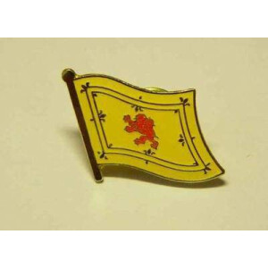 Flaggen-Pin vergoldet : Schottland mit Löwen
