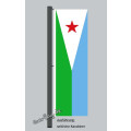 Hochformats Fahne Dschibuti
