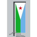 Hochformats Fahne Dschibuti