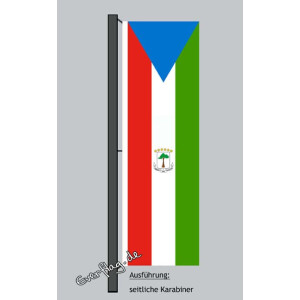Hochformats Fahne Aequatorial Guinea