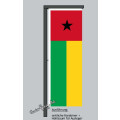 Hochformats Fahne Guinea-Bissau